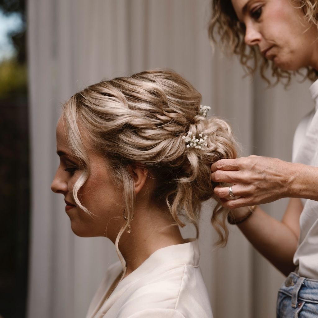 BijDaan Haarstudio Zwolle Bruidskapsels en Make-up zijkant-kapsel